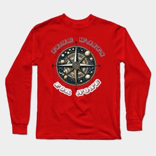 Compass- Time Waits For None Long Sleeve T-Shirt